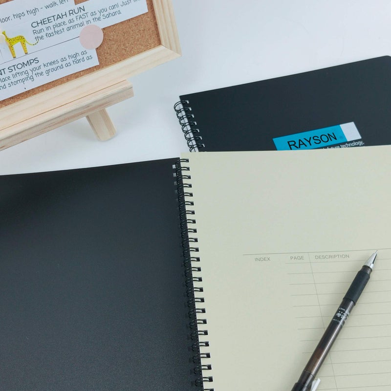 Rayson Double Loop Binding Wires 1/2 Inch - 3 to 1 Pitch Wire Binding Capacity 100 Sheets, 11 inch Length, 32-Loop Black Wire Ring Pack of 100 to Bind Reports and Projects - Image 2